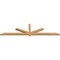 Ekena Millwork Kennewick Timber Gable Bracket, Western Red Cedar, 108"W x 27"H x 3 1/2"D x 3 1/2"F, 6/12 Pitch GBW108X27X0404KEN00SWR - alternate 3